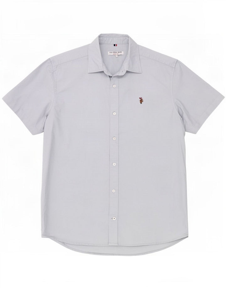 U.S. Polo Assn. Chemise À Manches Courtes Homme Bleu Moyen Coton