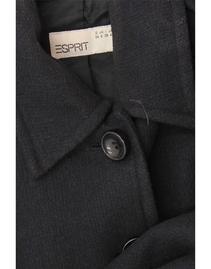 Esprit Pardessus Femme UK 8 Small Bleu Marine Coton