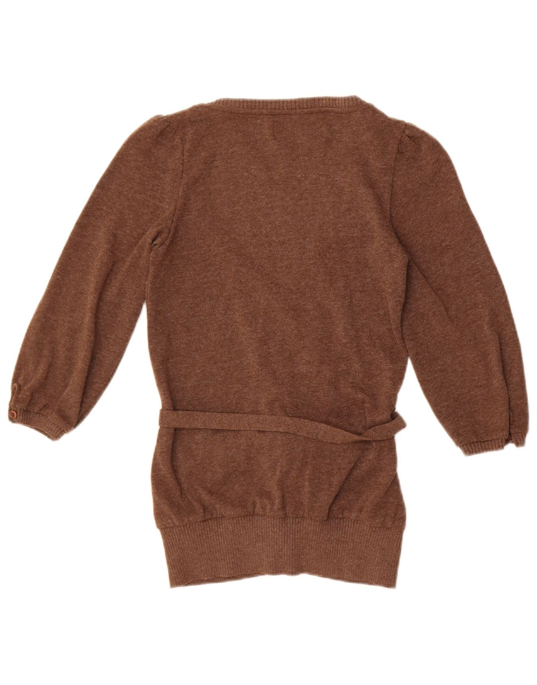 Zara Cardigan à manches 3/4 pour femme Marron moyen UK 12