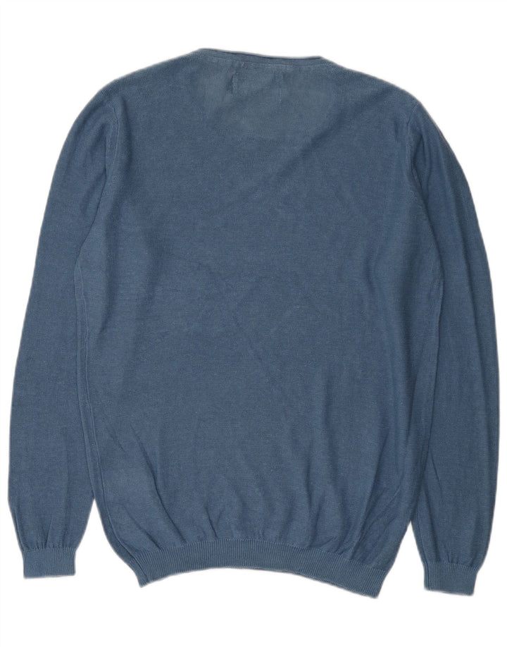 Jack & Jones Pull Col Bateau Homme Bleu Moyen Lin