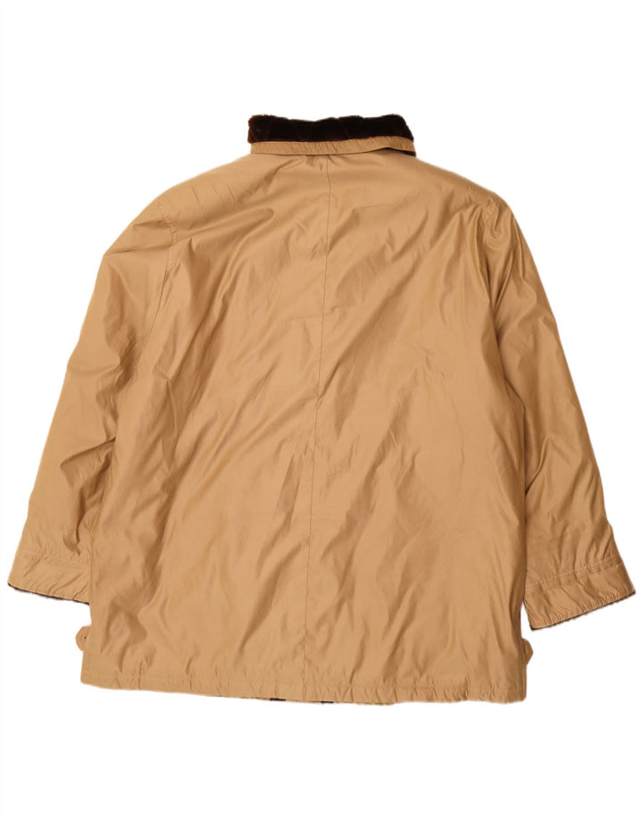 Delmod Manteau coupe-vent surdimensionné pour femme UK 18 XL Beige Polyester