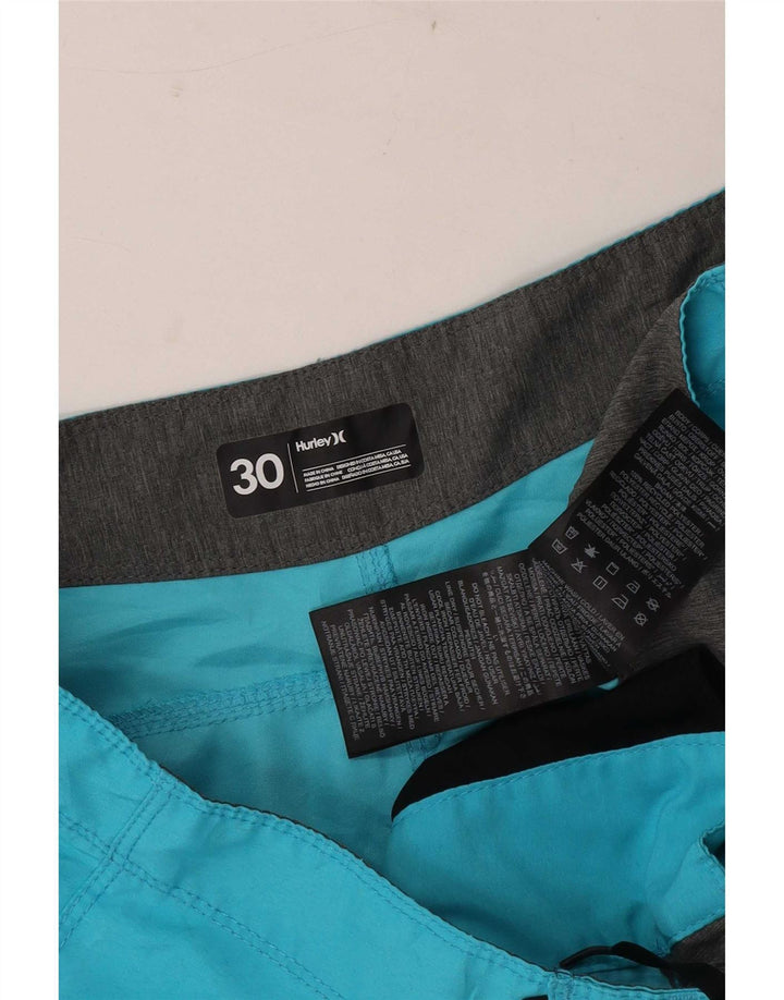 Hurley Short de Bain Homme Bleu Moyen Polyester