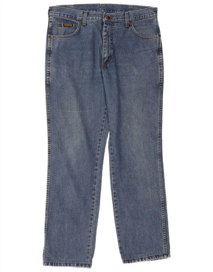 Wrangler Jean droit homme W36 L34 bleu coton