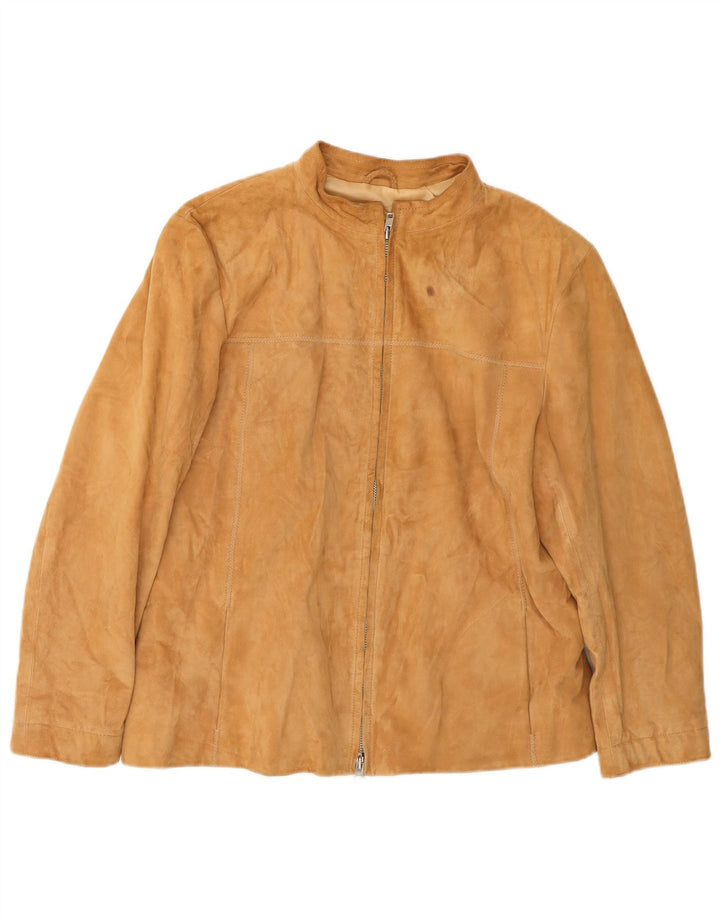 Moonstone Veste en Daim Femme IT 46 Grand Cuir Marron
