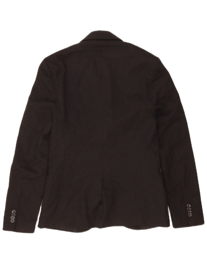 Zara Veste blazer à 2 boutons pour homme UK 36 Small Noir