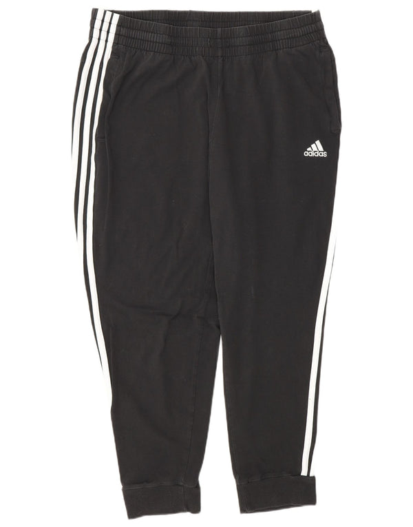 Adidas Pantalon de survêtement pour femme Joggers UK 16/18 Large Noir Coton