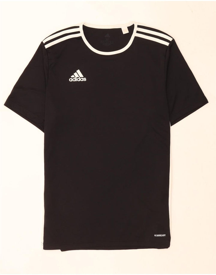 Adidas Hommes Aeroready T-Shirt Top Noir Moyen Polyester