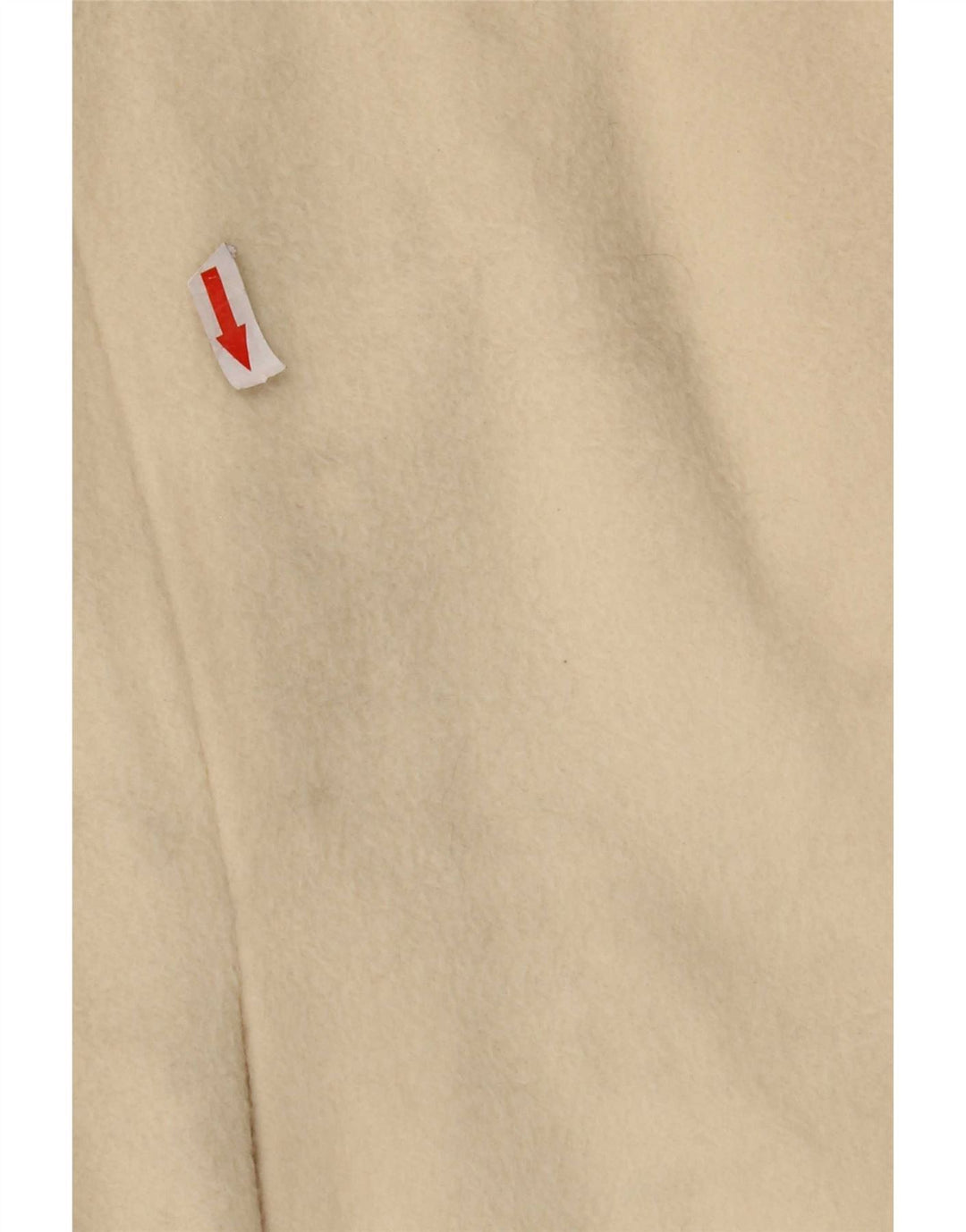 vintage Femme Pardessus IT 42 Laine Vierge Blanche Moyenne