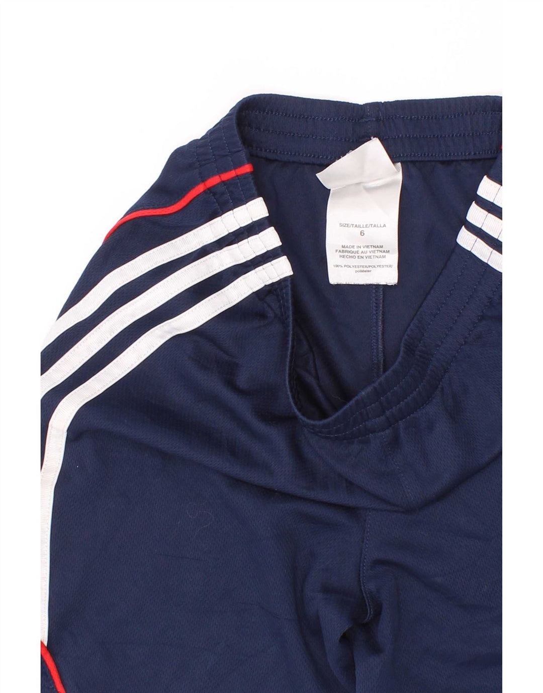 Adidas Short de Sport Garçon 5-6 Ans Bleu Marine Colorblock Polyester