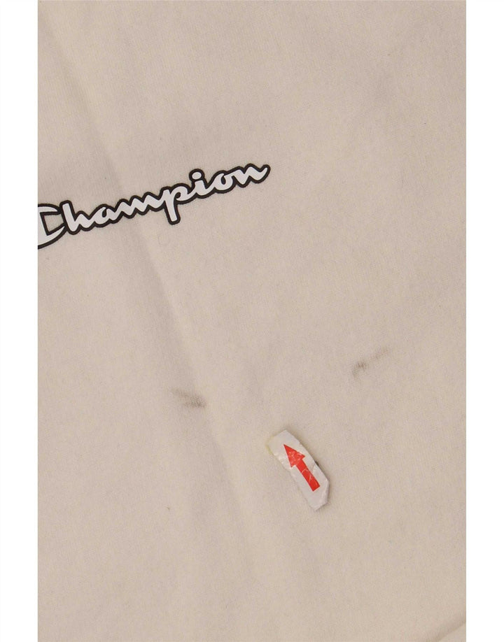 Champion Sweat-shirt pour homme XL en coton color block blanc