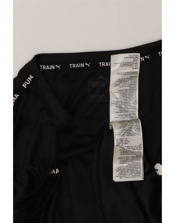 PUMA T-shirt graphique pour hommes, petit, noir, polyester