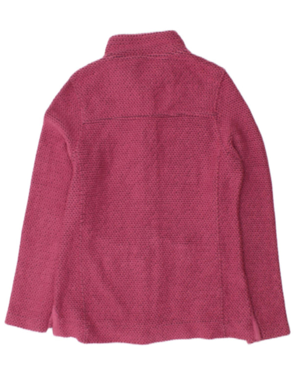 Weird Fish Pull cardigan pour femme UK 10 Petit coton rose
