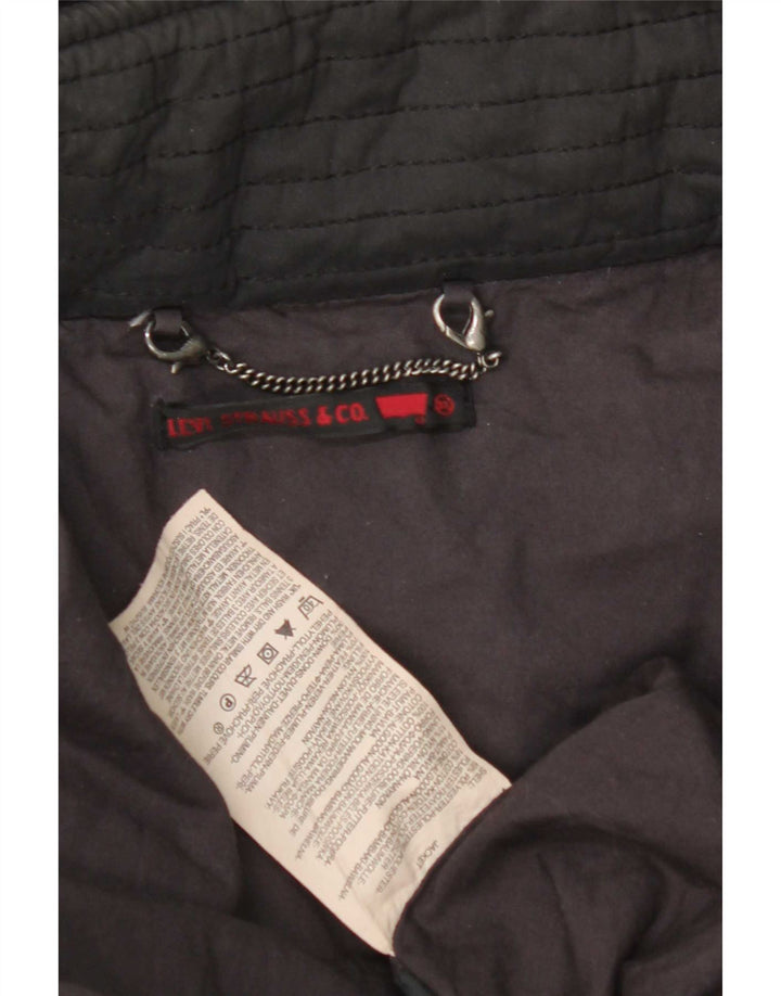Levi's Manteau rembourré à capuche homme UK 42 XL Noir Polyester