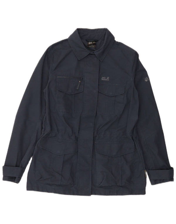 Jack Wolfskin Veste utilitaire pour femme UK 12 Medium Bleu marine Polyester