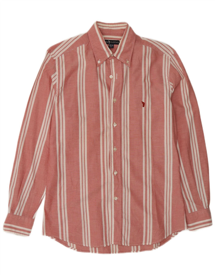 John Ashfield Chemise homme Taille 39 15 1/2 Rayé rouge moyen