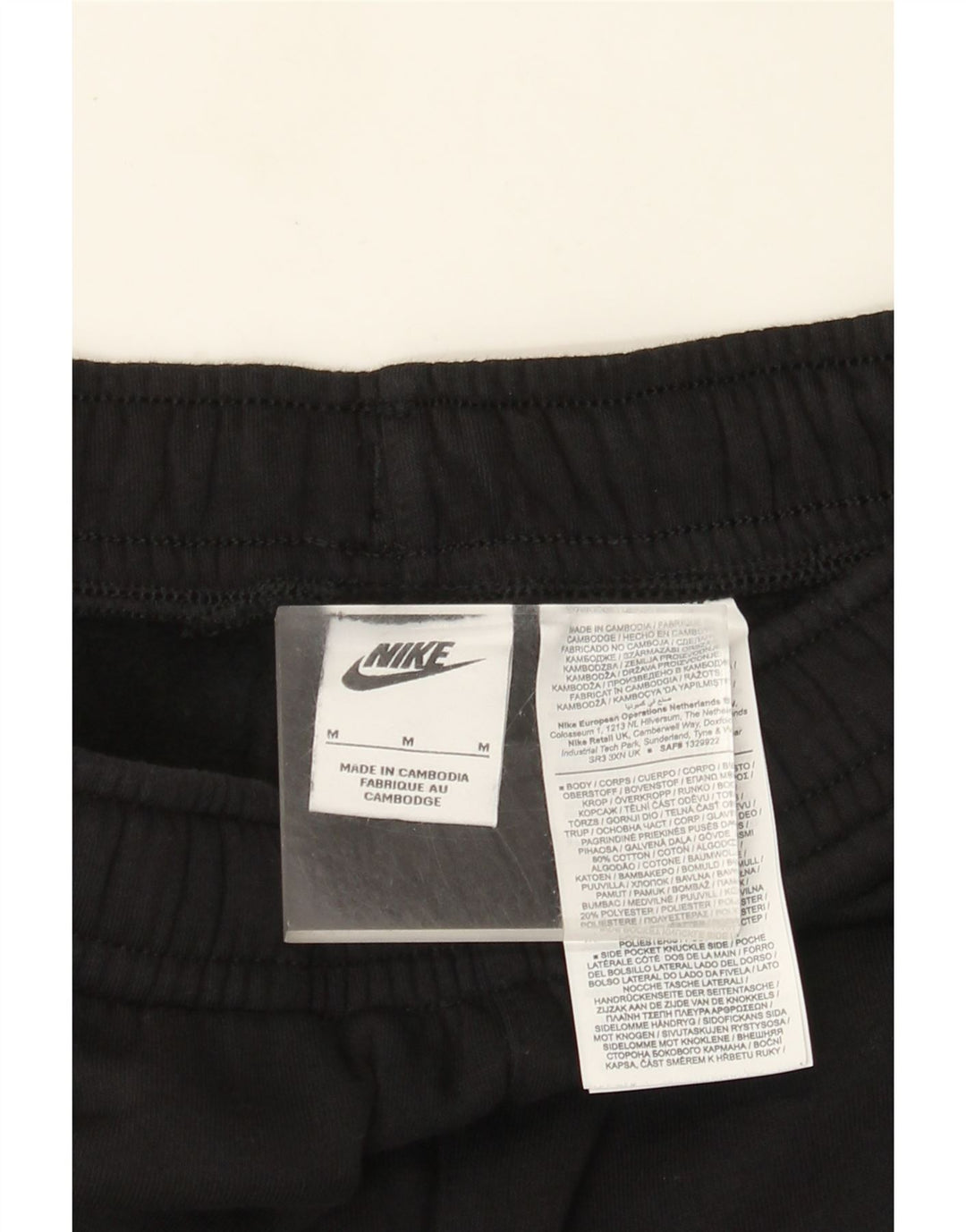 Nike Pantalon de survêtement graphique pour homme Noir moyen Colourblock