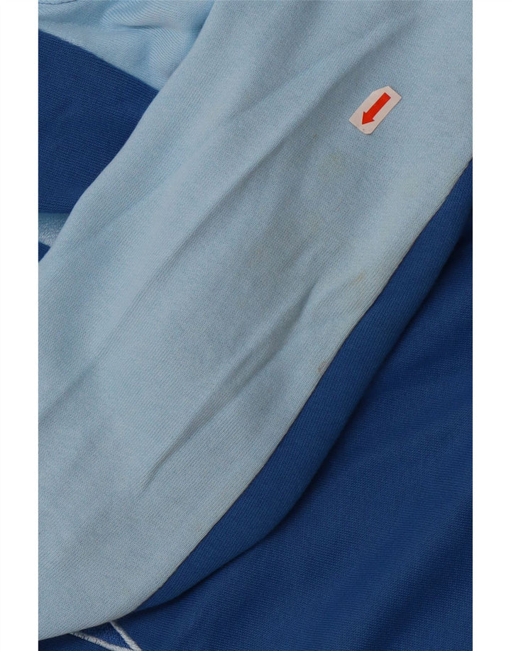 Reebok Veste de Survêtement Graphique Homme Bleu Large Coton Colorblock