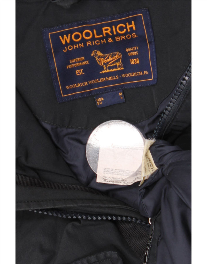 WOOLRICH Parka à capuche pour homme UK 40 Large Bleu marine en coton
