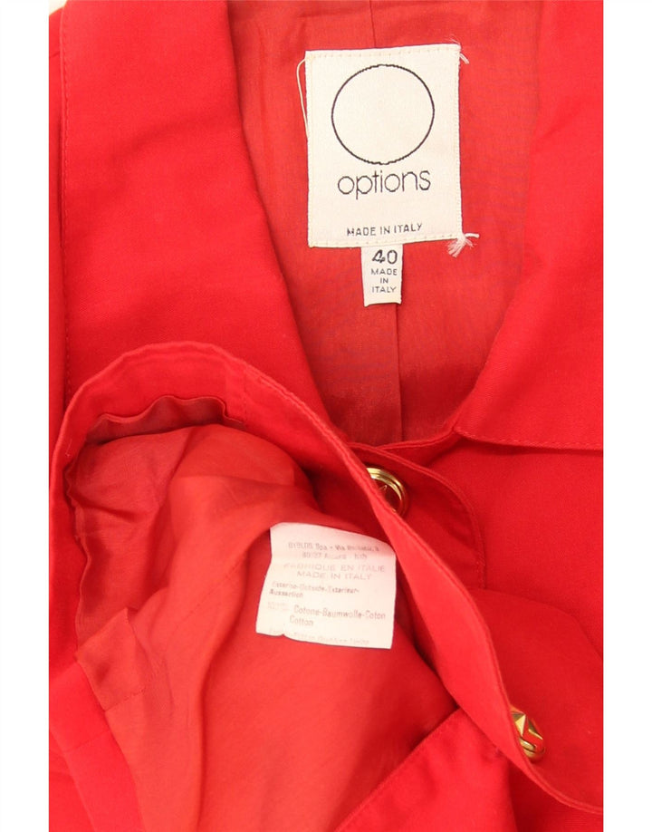 Options Chemise courte à manches courtes pour femme IT 40 Petit coton rouge