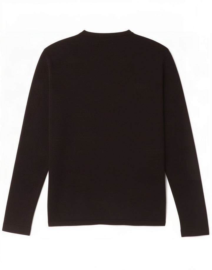 Zara Homme Top Manches Longues Viscose Noir Moyen