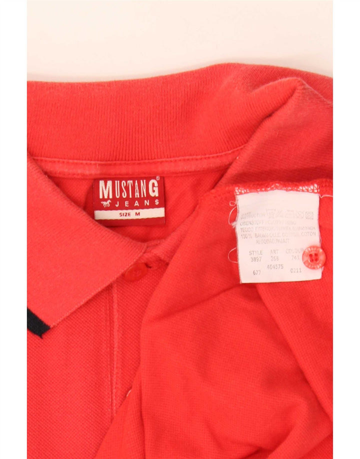 Mustang Polo Homme Rouge Moyen Coton