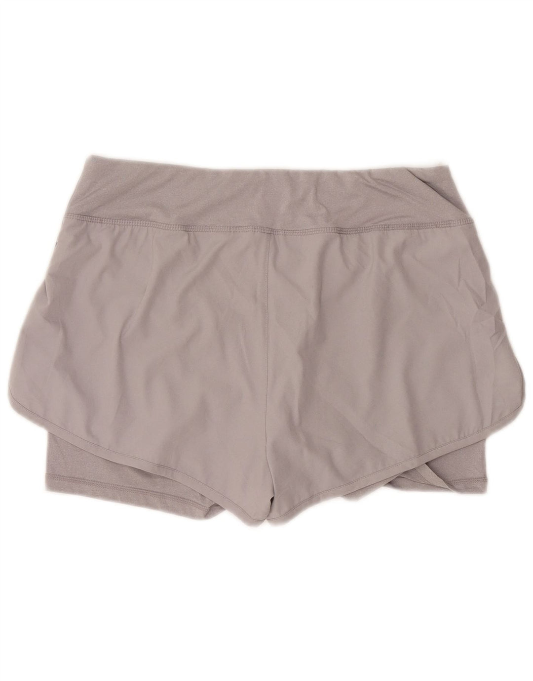 Reebok Short de sport pour femme UK 16 Large Gris Polyester