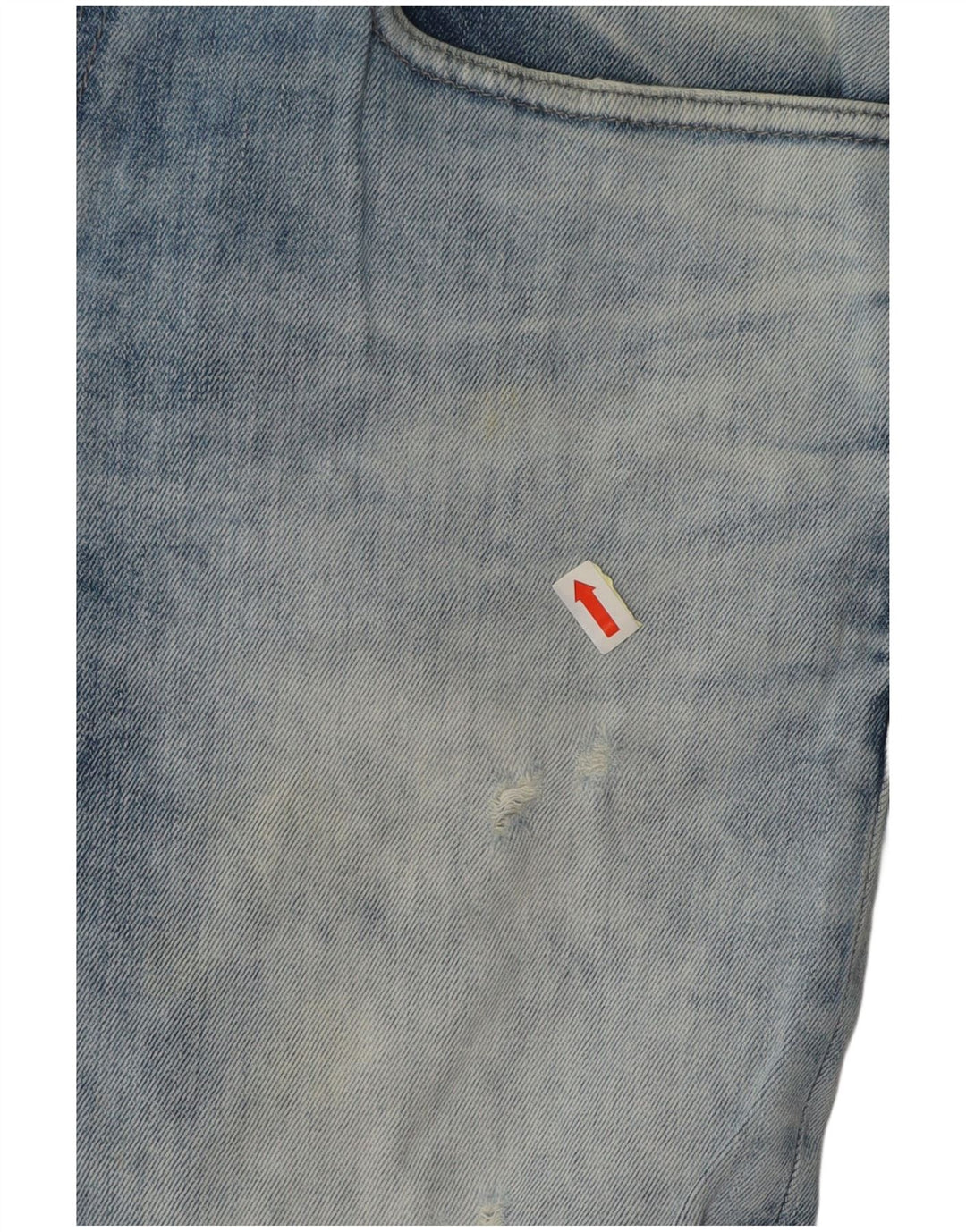 CALVIN KLEIN Jean skinny effet vieilli pour homme 33 L32 Bleu Coton