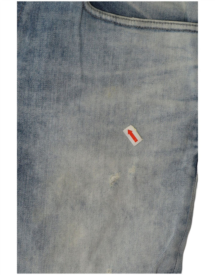 CALVIN KLEIN Jean skinny effet vieilli pour homme 33 L32 Bleu Coton