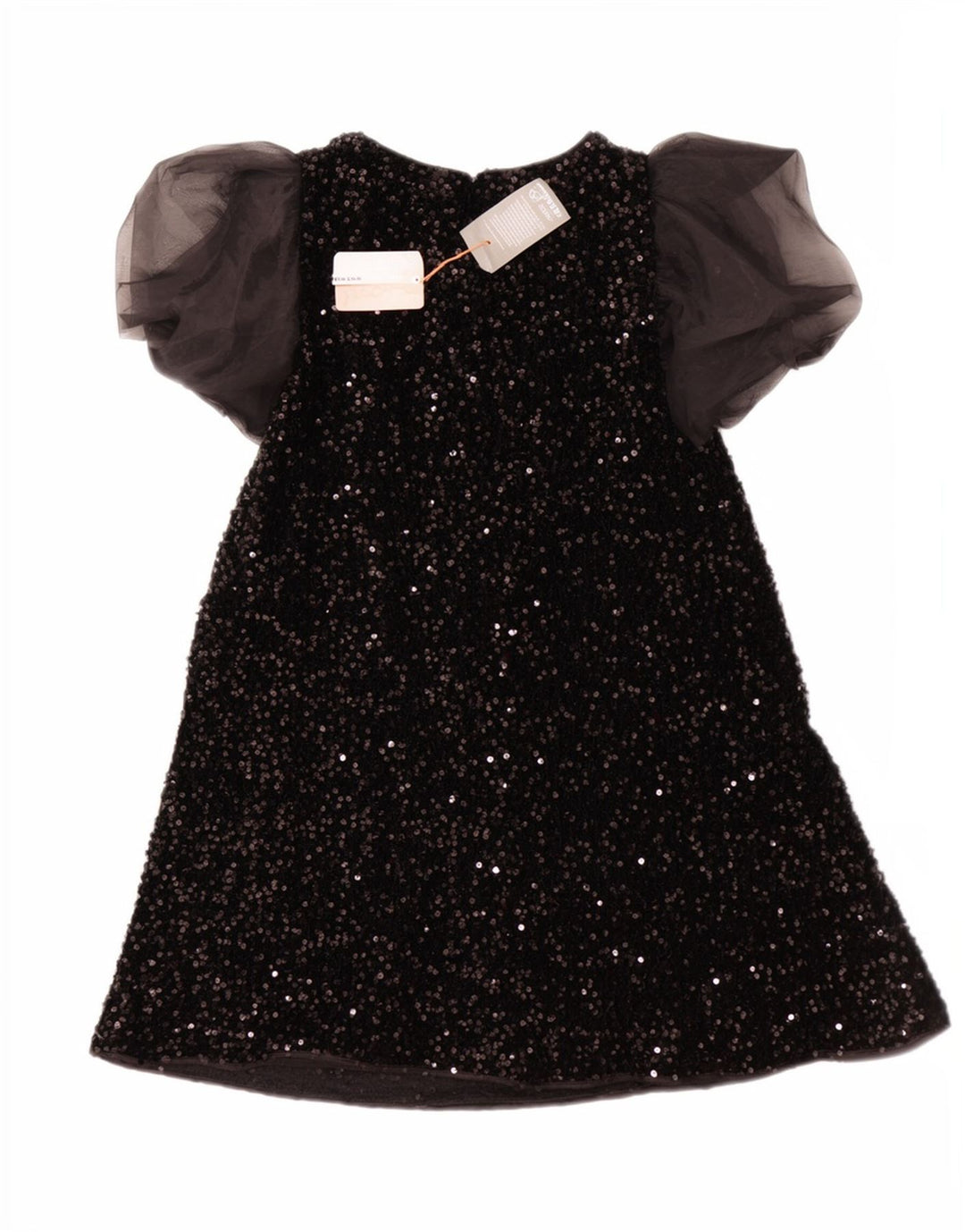 Monsoon Robe trapèze à paillettes pour fille 12-13 ans Noir Polyester