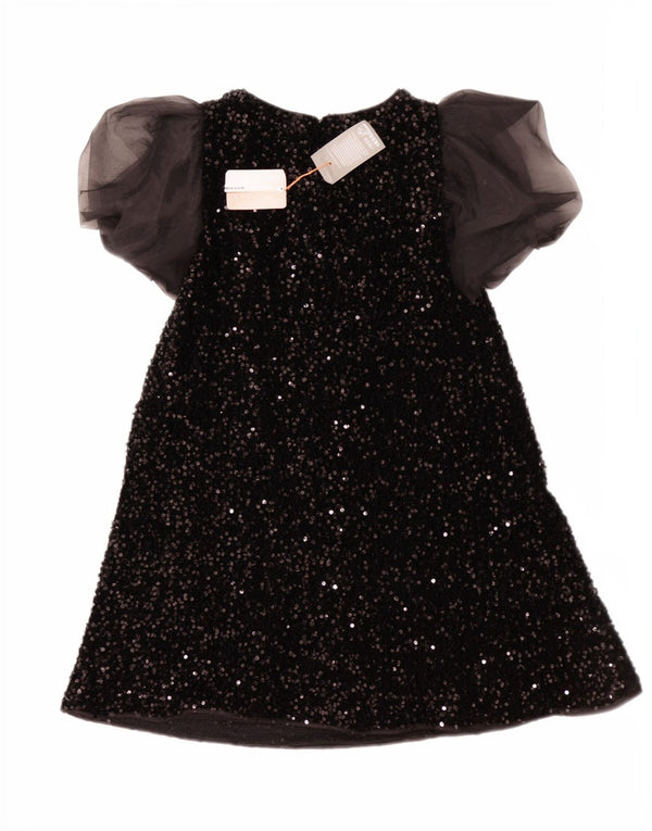 Monsoon Robe trapèze à paillettes pour fille 12-13 ans Noir Polyester