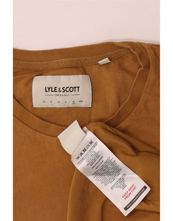 Lyle & Scott T-Shirt Homme Top XL Marron Coton