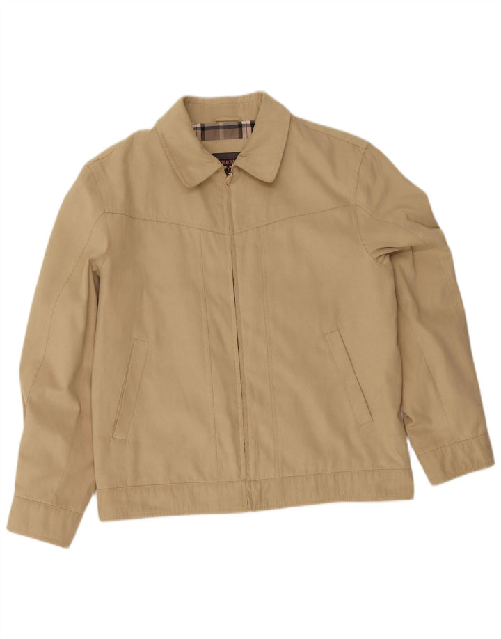 PORTO DI PANAMA Blouson Bomber Homme IT 50 Large Beige Polyester