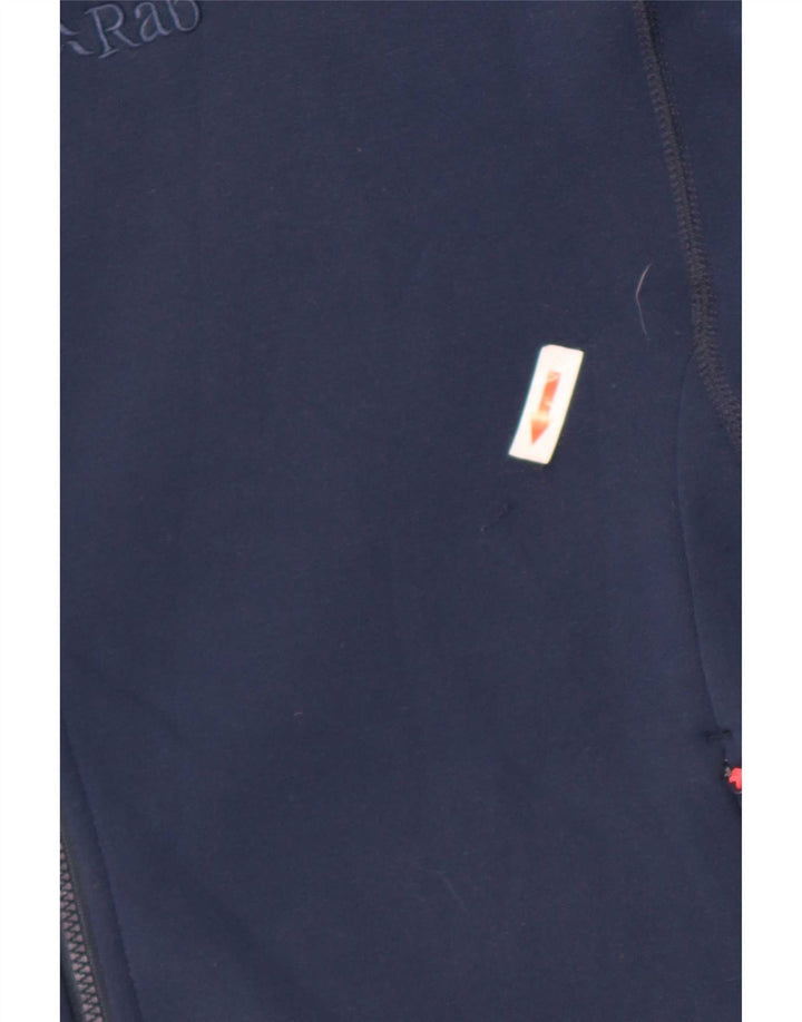 Rab Pull à capuche zippé pour femme UK 16 Large Bleu marine Polyester