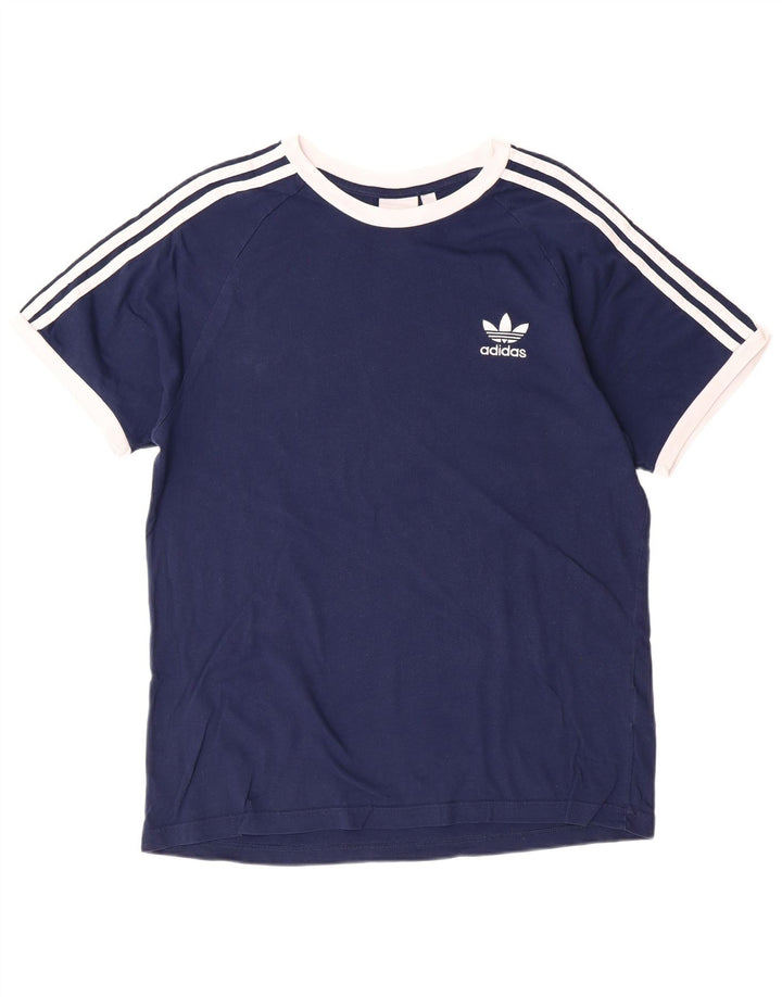 ADIDAS T-Shirt Homme Haut Large Bleu Marine Coton