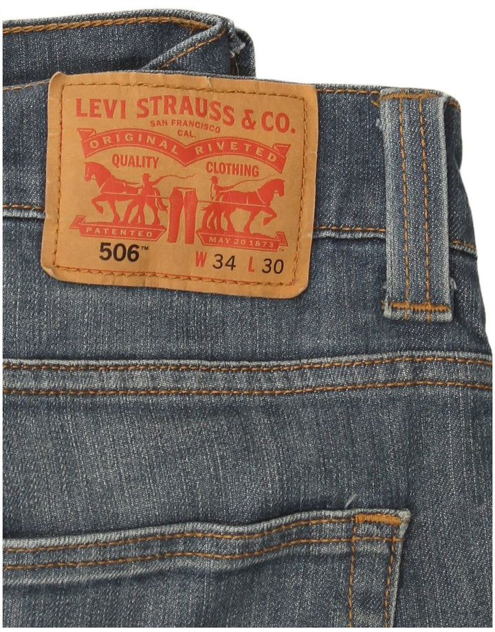 Levi's Jean Droit 506 Homme Bleu W34 L30 Coton