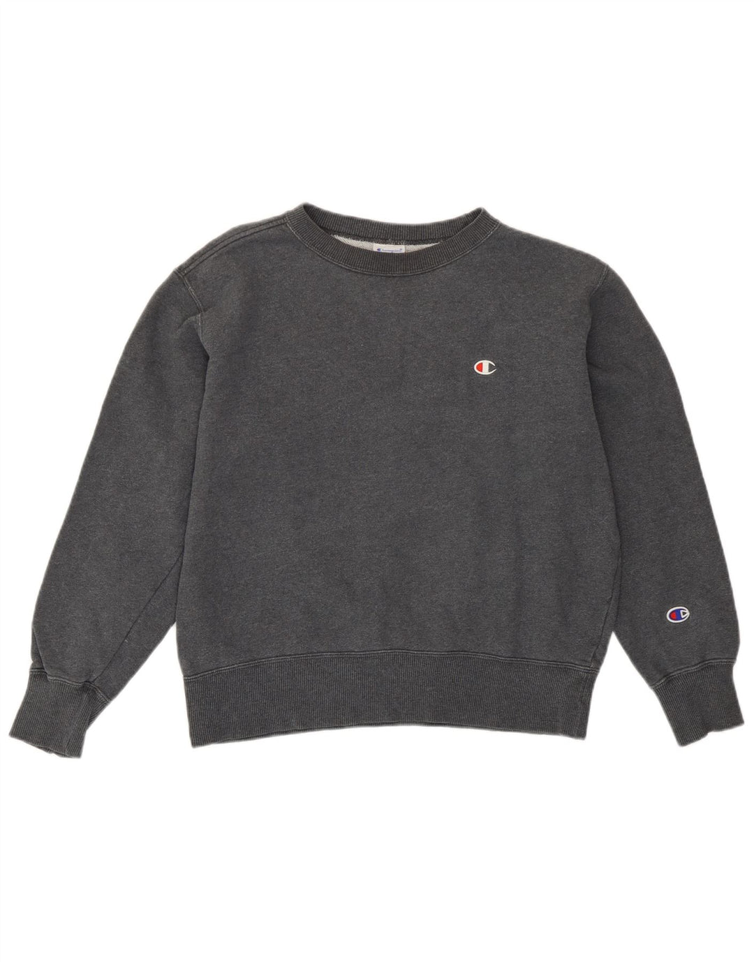 Champion Sweat-shirt surdimensionné pour femme UK 10 Petit coton gris
