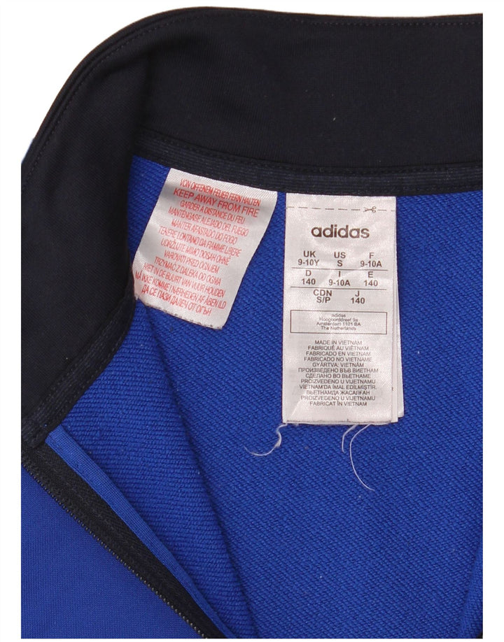 Adidas Veste de Survêtement Graphique Garçon 9-10 Ans Bleu Colorblock