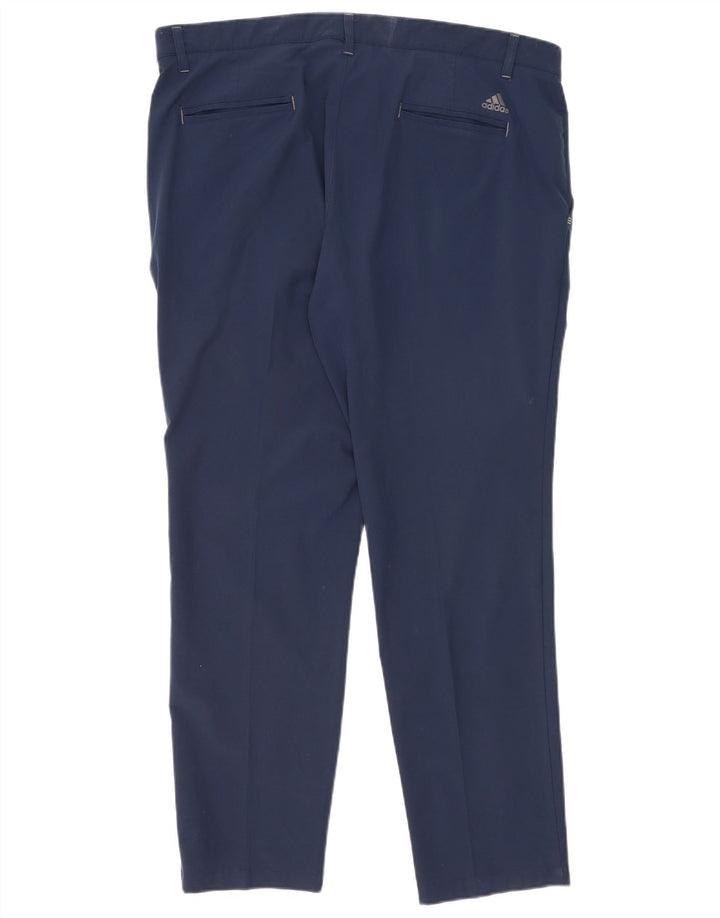 Adidas Pantalon Chino Slim Homme W38 L30 Bleu Marine Polyester
