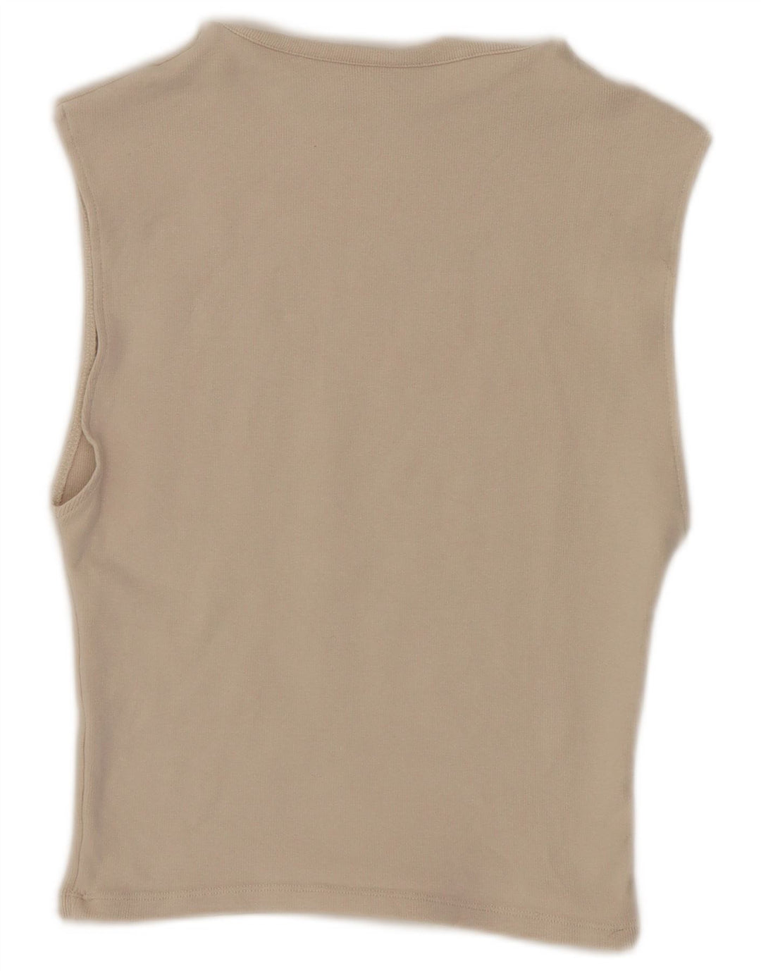 Zara Womens Crop Débardeur UK 14 Large Beige