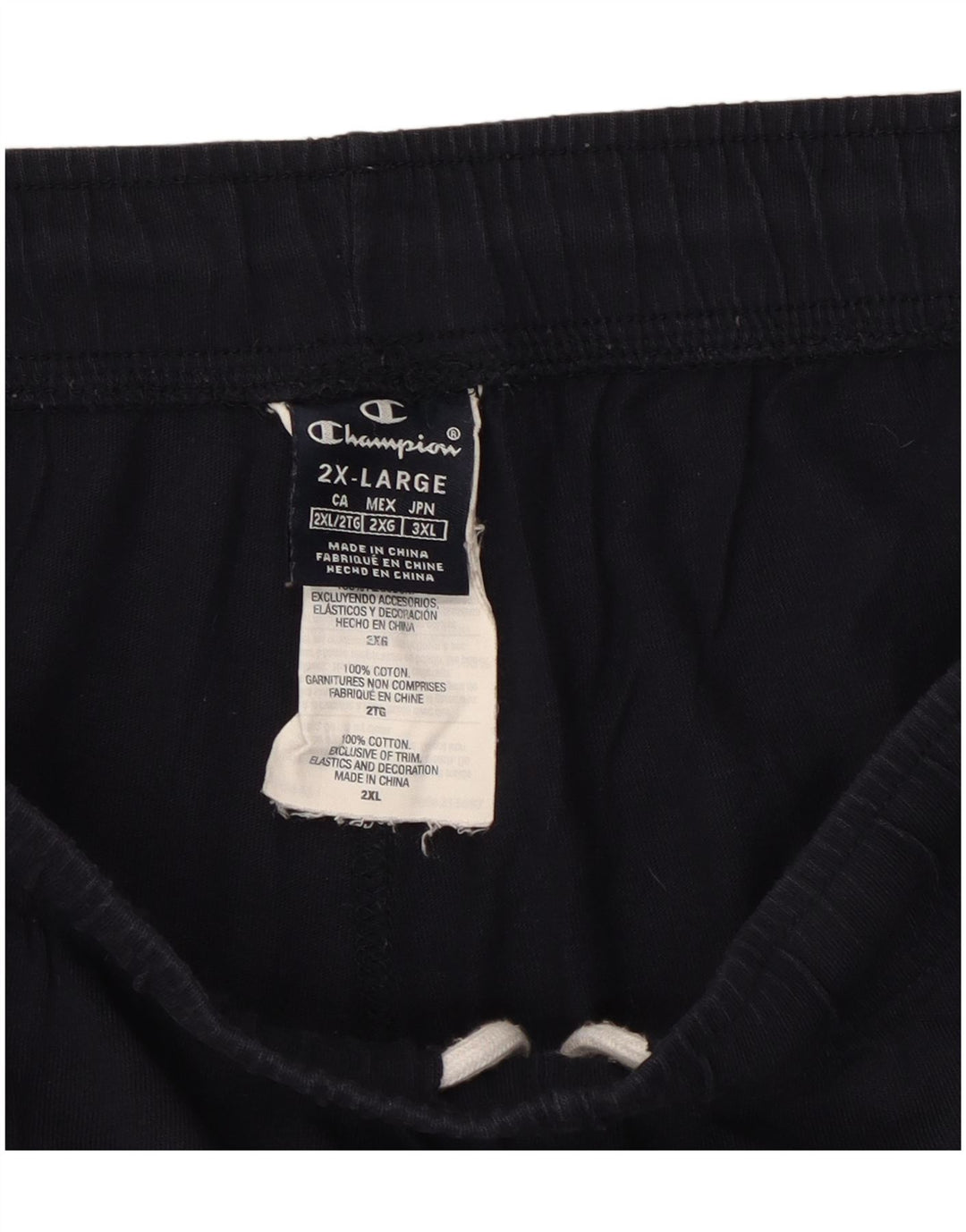 Champion Short de sport pour homme 2XL en coton bleu marine