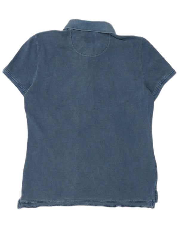Lacoste Polo Femme Taille 40 Coton Bleu Moyen