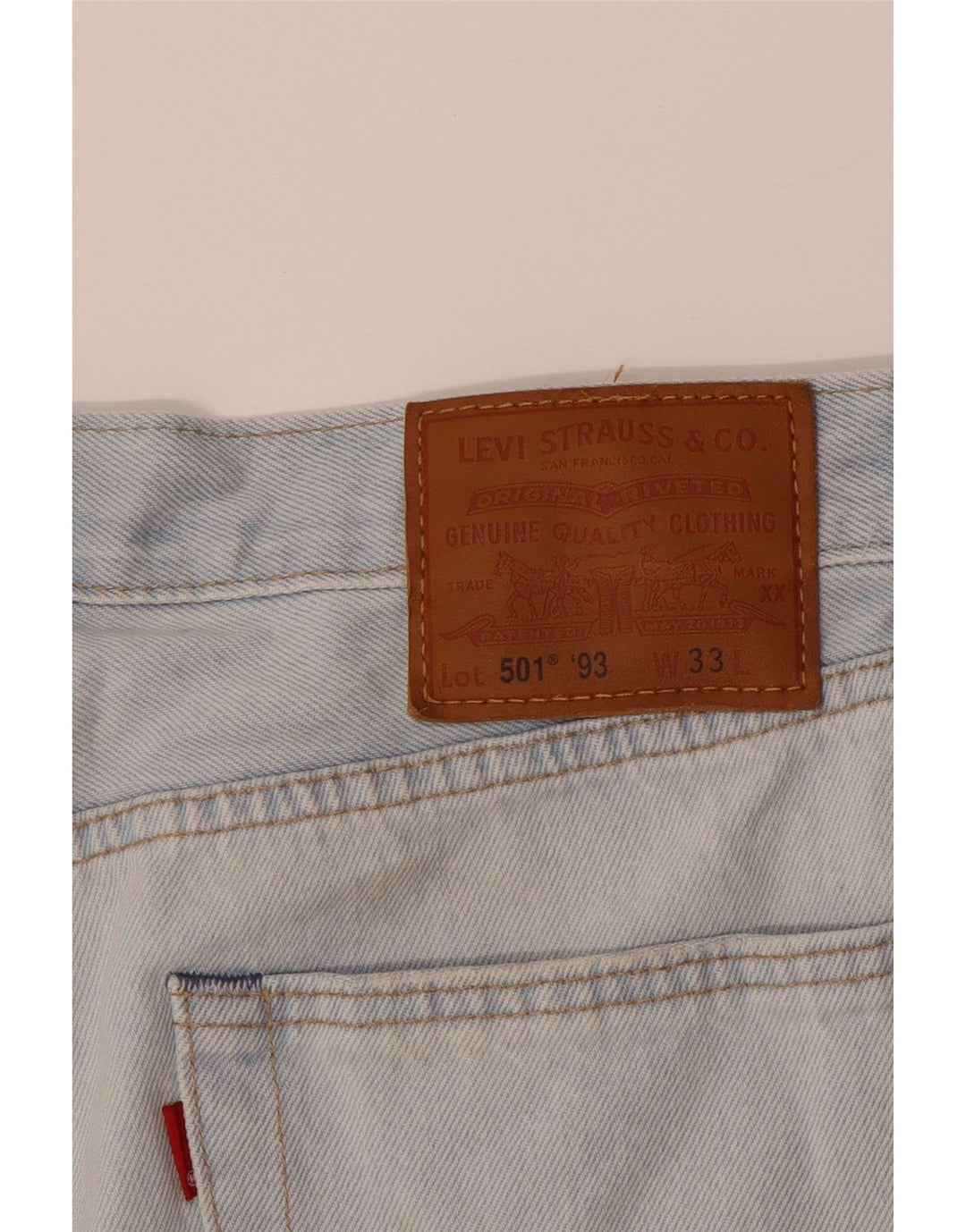 LEVI'S Mens 501 Denim Shorts W33 Medium  Blue