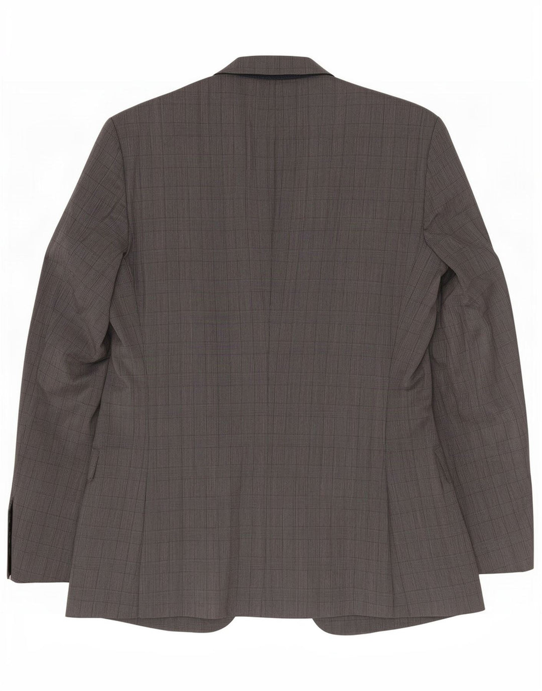 Hugo Boss Veste blazer à 2 boutons pour homme EU 48 Gris moyen à carreaux en laine vierge