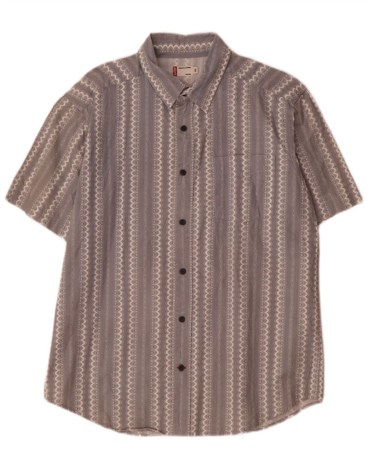 Levi's Chemise à Manches Courtes Homme Bleu Moyen Rayé