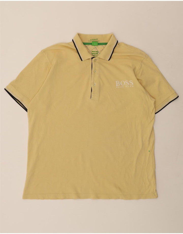 HUGO BOSS Polo Homme 2XL Jaune