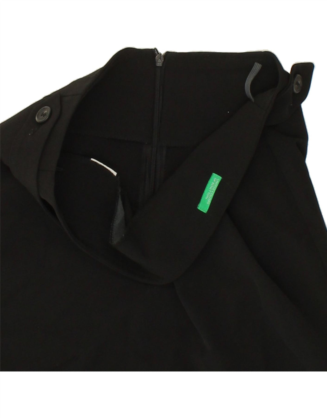 BENETTON Womens Straight Skirt W28 Medium Black Vintage Benetton and Second-Hand Benetton from Messina Hembry 