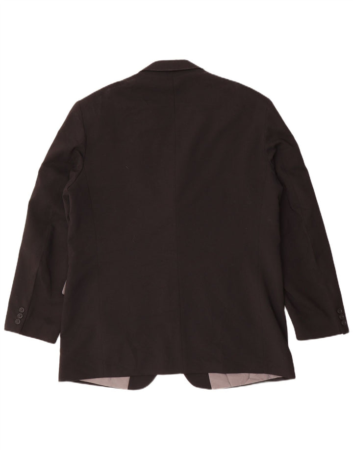 Marks & Spencer Veste blazer à 3 boutons pour homme UK 44 XL Noir Polyester