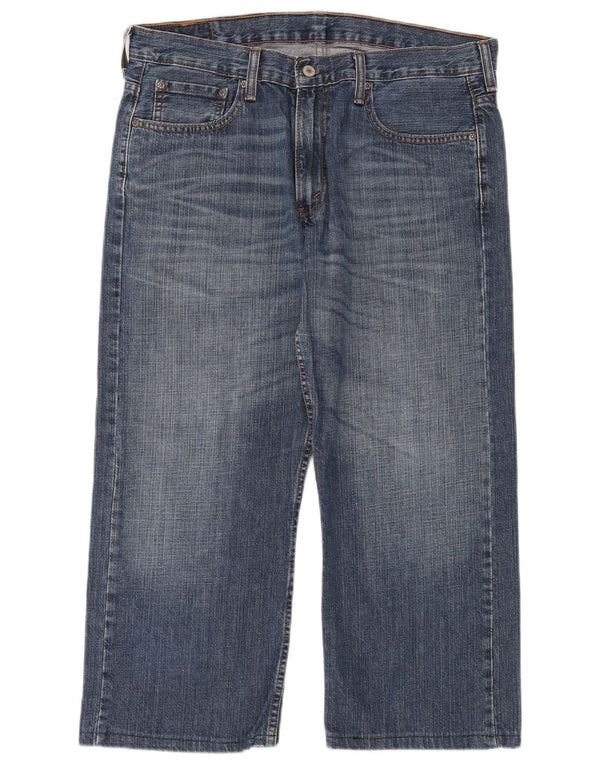 Levi's Jean Droit 569 Crop Loose Fit Homme W34 L24 Bleu Coton