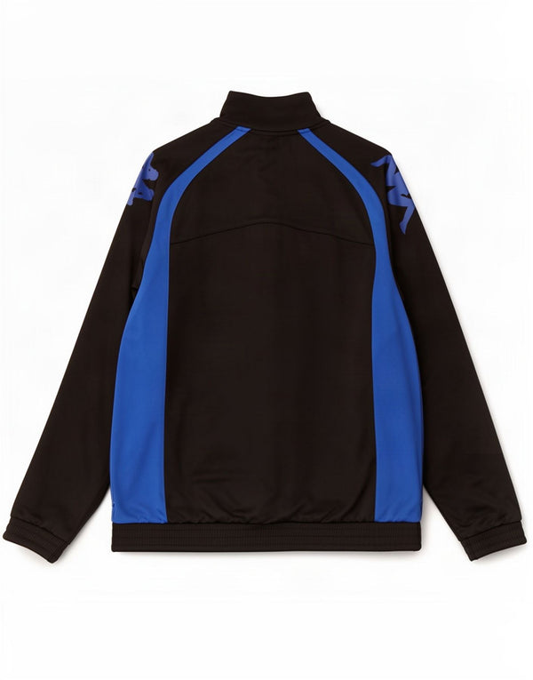 Kappa Veste de survêtement graphique pour homme Taille L en polyester color block noir