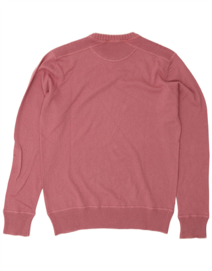 Gas Pull à col rond pour homme en laine rose grande taille